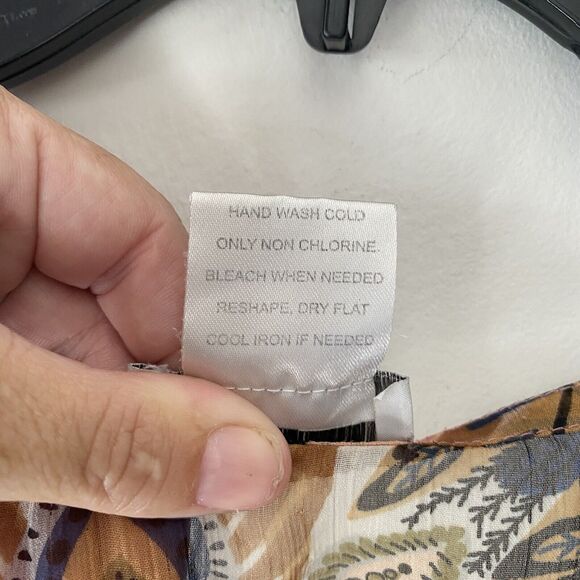 Studio 36 Kaftin Tunic SZ M/L Semi Sheer Beaded Oversized Beach Vacation Travel - Picture 9 of 9